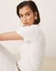 AWARE AWARE textured lettuce edge t-shirt in white - part of a set - 4