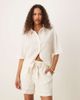 AWARE AWARE textured relaxed shorts in white - part of a set - 4
