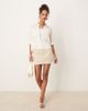 AWARE AWARE utility shirt with pockets in cream-White - 4