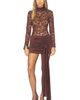 AWAVE Studio AWAVE Studio Mini Long Sleeve Lace Dress - 1