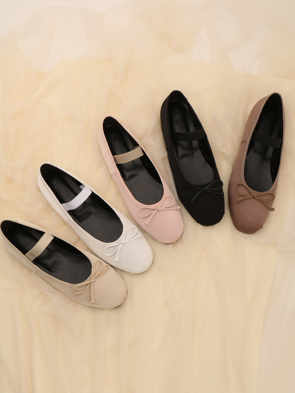 AWESOME DEW Ballerina Flats_Satin Ver. (5 Colors) ADS411