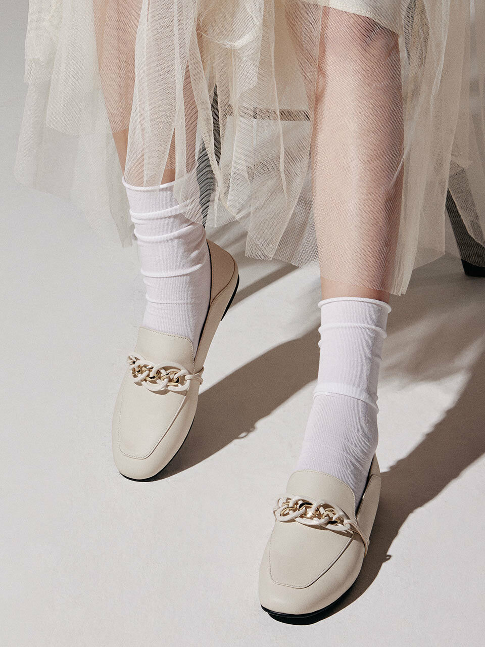 AWESOME DEW Double Chain Loafer