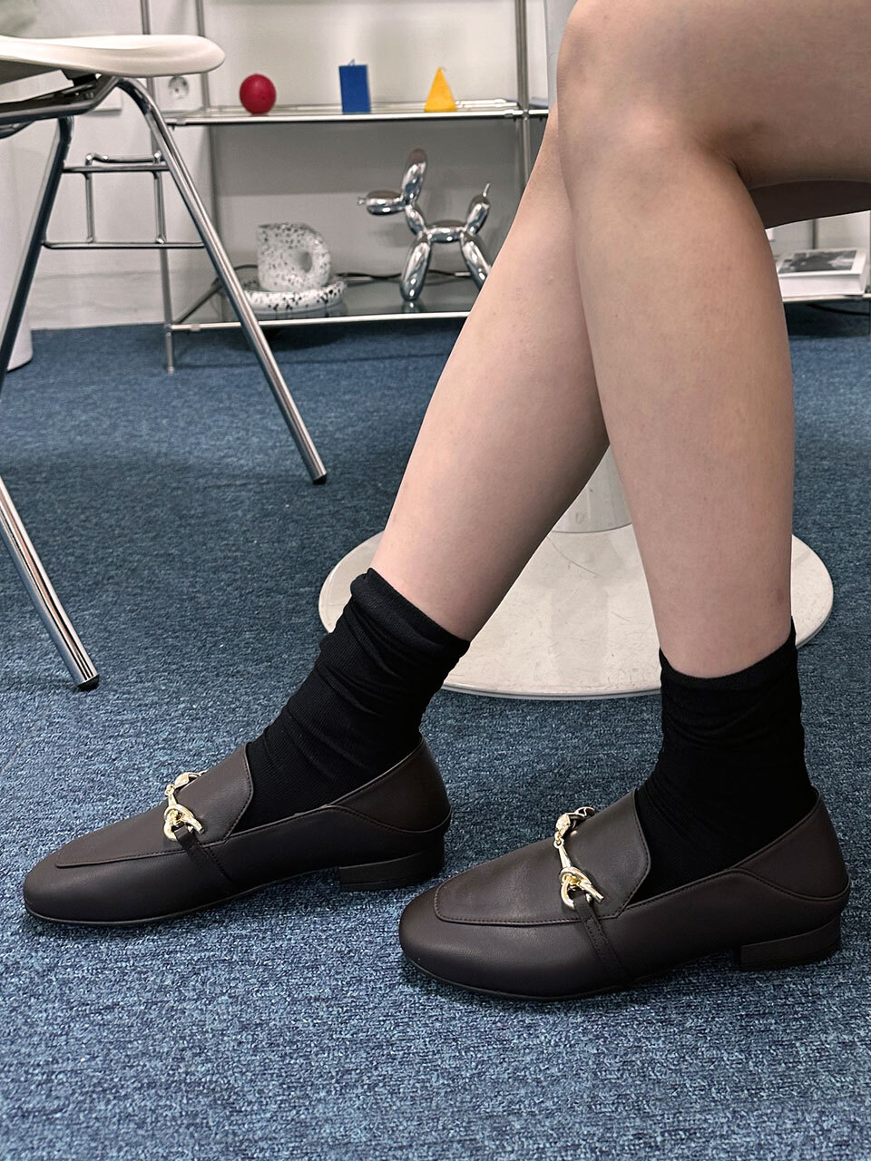 AWESOME DEW Nodo Giallo Ribbon Loafer