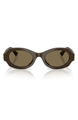 AX Armani Exchange AX Armani Exchange 49mm Irregular Oval Sunglasses