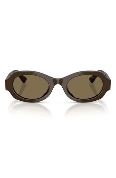 AX Armani Exchange AX Armani Exchange 49mm Irregular Oval Sunglasses