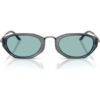 AX Armani Exchange AX Armani Exchange 50mm Polarized Irregular Oval Sunglasses