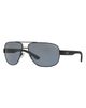 AX Armani Exchange AX Armani Exchange 62mm Polarized Oversize Aviator Sunglasses - 3