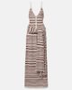 Aya Muse Aya Muse Aella knitted striped cotton-blend maxi dress - 1