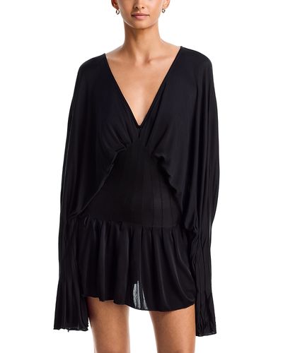 Aya Muse Aya Muse Alta Plunging V-neck Mini Dress