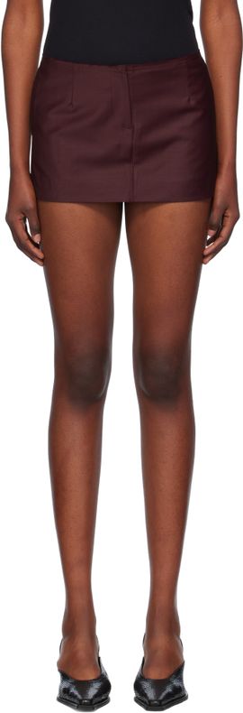 Aya Muse Aya Muse Burgundy Salas Miniskirt