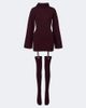Aya Muse Aya Muse Cursa ribbed-knit wool minidress and tights set - 1