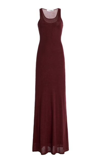 Aya Muse - Exclusive Fynn Knit Maxi Dress Burgundy M Aya Muse - Exclusive Fynn Knit Maxi Dress Burgundy M