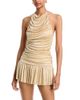 Aya Muse Aya Muse Inoa Draped Halter Mini Dress - 1