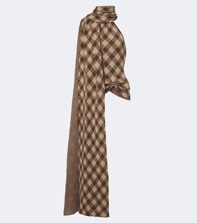 Aya Muse Aya Muse Kae scarf-detail plaid halterneck top