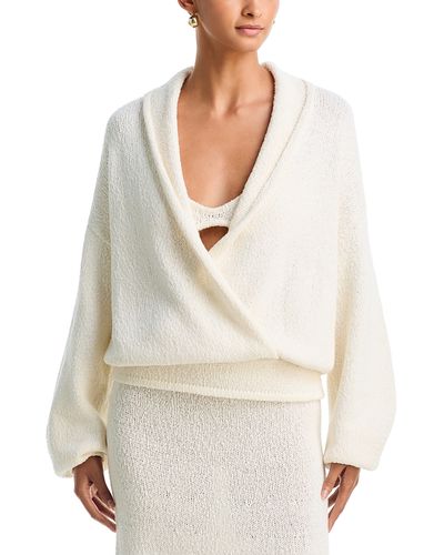Aya Muse Aya Muse Kena Cotton Knit Wrap Top