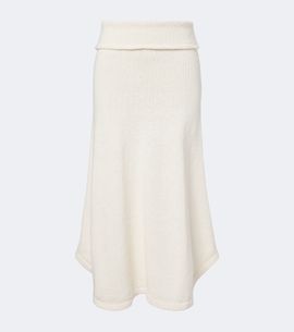 Aya Muse Aya Muse Kena knitted cotton midi skirt