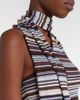 Aya Muse Aya Muse Knitted scarf-detail striped minidress - 3