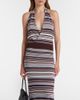 Aya Muse Aya Muse Knitted striped halterneck top - 2