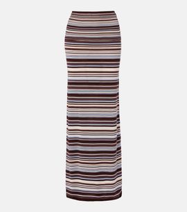 Aya Muse Aya Muse Knitted striped maxi skirt
