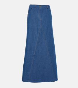 Aya Muse Aya Muse Pilla low-rise denim maxi skirt