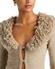 Aya Muse Aya Muse Prai Fitted Fringe V Neck Cardigan - 3