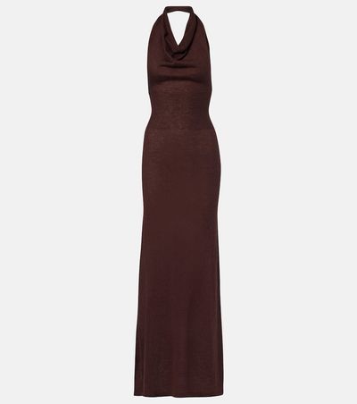 Aya Muse Aya Muse Reed halterneck maxi dress