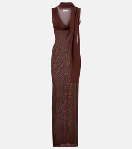 Aya Muse Aya Muse Scarf-detail draped maxi dress