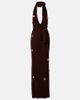Aya Muse Aya Muse Stem floral-appliquÃ© knitted maxi dress - 1