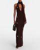 Aya Muse Aya Muse Stem floral-appliquÃ© knitted maxi dress - 2