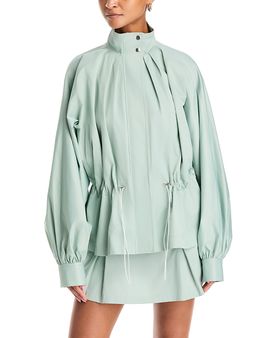 Aya Muse Aya Muse Xala Stand Collar Tie Waist Jacket