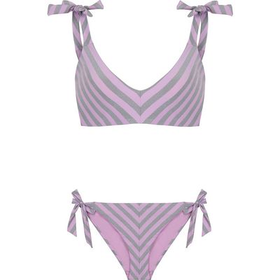 Ayje Ayje Beyond The Lines Crop Top & Brazilian Bottom