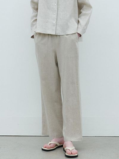 AYU Linen Banding Pants [Beige]