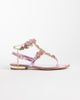 AZALEA WANG Azalea Marinella embellished flat sandals in pink - 1