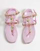 AZALEA WANG Azalea Marinella embellished flat sandals in pink - 3