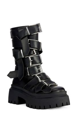 AZALEA WANG AZALEA WANG Alcetasa Faux Leather Buckle Boot