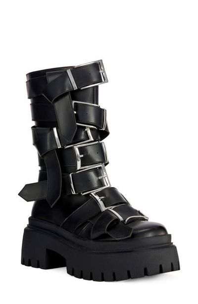 AZALEA WANG AZALEA WANG Alcetasa Faux Leather Buckle Boot