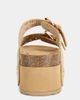 Azalea Wang Azalea Wang Algedi Grommet Flatform Sandal in Tan, Women's at Urban Outfitters - 3