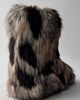 Azalea Wang Azalea Wang Alixia Shaggy Faux Fur Boots in Grey, Women's at Urban Outfitters - 3
