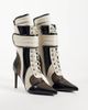 AZALEA WANG Azalea Wang Amada boxer high heel boots in chocolate-Brown - 3