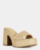 Azalea Wang Azalea Wang Aniket Wicker Platform Sandal in Beige, Women's at Urban Outfitters - 2