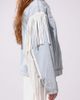 Azalea Wang Azalea Wang Arla Fringe Denim Jacket in Denim, Women's at Urban Outfitters - 4