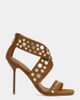 Azalea Wang Azalea Wang Arte Studded Stiletto Heel in Tan, Women's at Urban Outfitters - 1