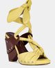 Azalea Wang Azalea Wang Aruba Block Sandal in Yellow, Women's at Urban Outfitters - 2