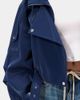 Azalea Wang Azalea Wang Babz Liquid Luxe Moto Jacket in Blue, Women's at Urban Outfitters - 5