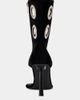 Azalea Wang Azalea Wang Baina Stiletto Bootie Heel in Black, Women's at Urban Outfitters - 4