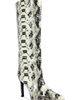 AZALEA WANG AZALEA WANG Barely Faux Snakeskin Knee High Boot - 1