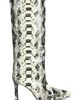 AZALEA WANG AZALEA WANG Barely Faux Snakeskin Knee High Boot - 2