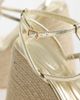 AZALEA WANG Azalea Wang Barossa espadrille wedge heel sandals in gold - 4