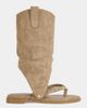 Azalea Wang Azalea Wang Barrera Convertible Western Gladiator Sandal in Tan, Women's at Urban Outfitters - 1