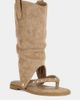 Azalea Wang Azalea Wang Barrera Convertible Western Gladiator Sandal in Tan, Women's at Urban Outfitters - 2